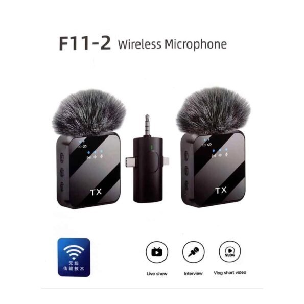 F11-2 Professional Mini Wireless Lavalier Microphone